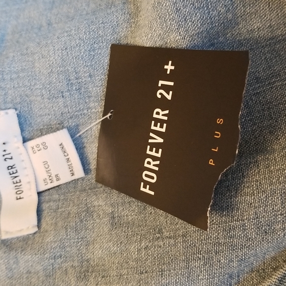 Forever 21 Blue Denim Bell Longsleeve Top - Picture 11 of 13